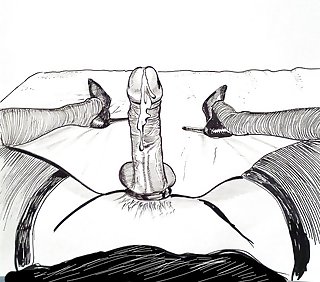 Drawings Of Shemales Fucking - Shemale Drawings by me - aShemaletube.com