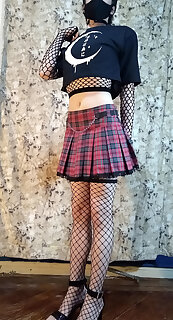 Punk Skirt Fishnet