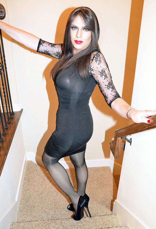 Tranny glamour oiled retro