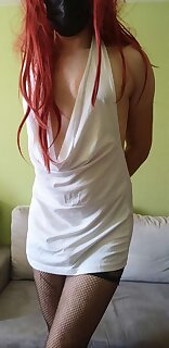 White dress slut