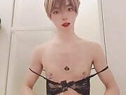  nipple pierced sissy sarina | Tranny Update | Porn videos