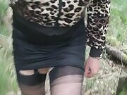 Hollycd1 tgirl holly walking in the woods | Tranny Update | Porn videos