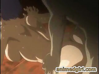 Anime woman with both pussy and cock gets pleasure