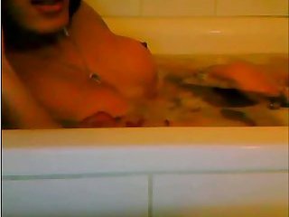 Horny Shemale Solo in Tub