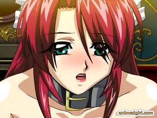Shemale hentai bondaged maid fucked virgin anime