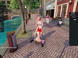 letsplay of 3d sex world, public toilet futa fuck 1