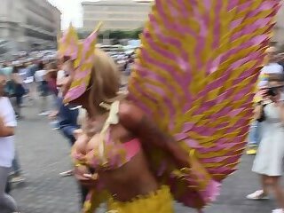 Beautiful Transgender at 2016 Rome Gay Pride Parade