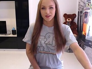 19yo russian teen shemale stroking her girlycock on cam