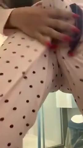 big bulge in her pajamas