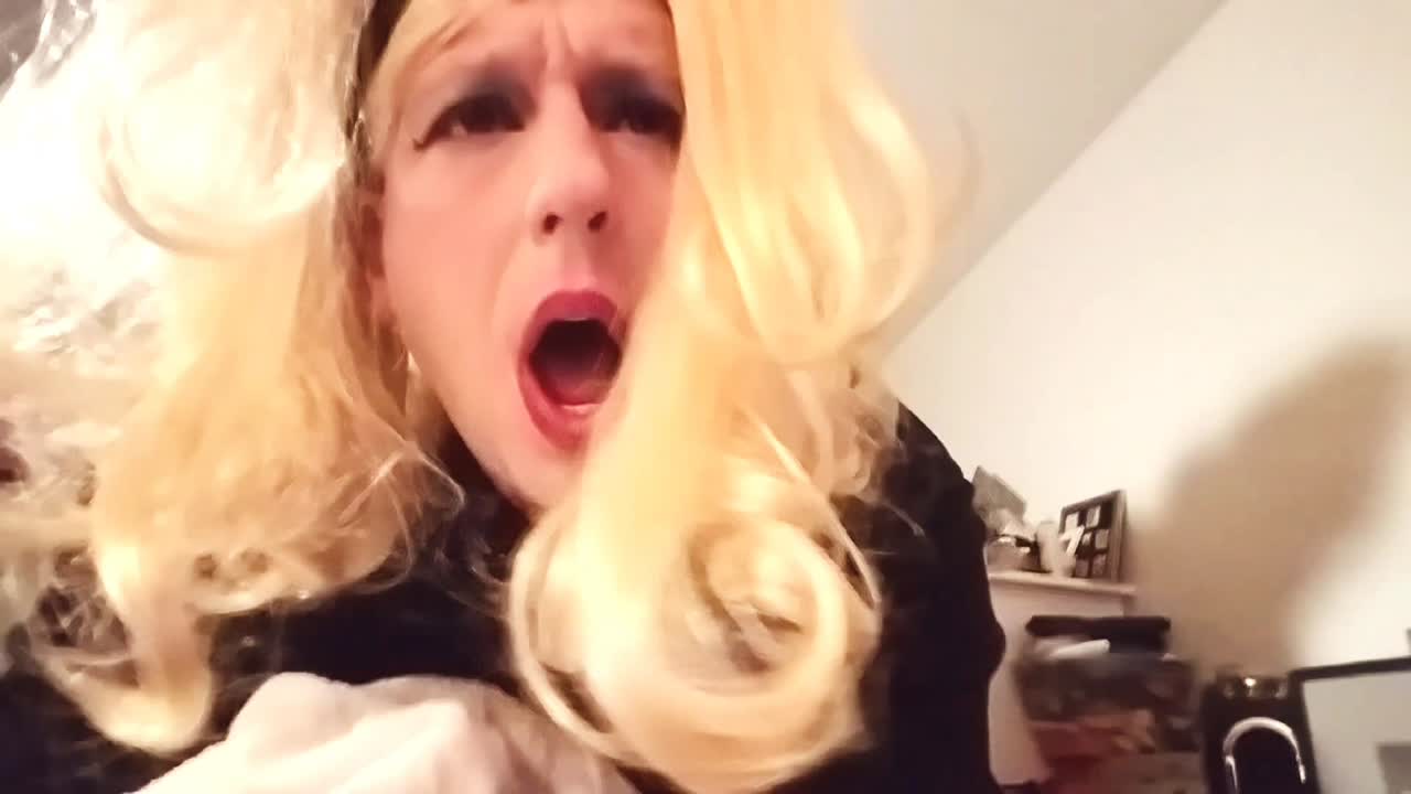 Sissy Crossdresser Annette takes a rough BBC pounding.